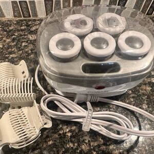Conair Instant Heat Hairsetter - 5 Jumbo Rollers Hot Curlers Travel 120/240 Volt